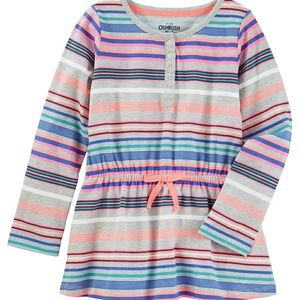 Girls OshKosh striped jersey tunic size 12